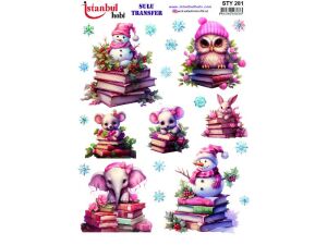 Yılbaşı Sulu Transfer Kağıdı 25x35cm STY-281