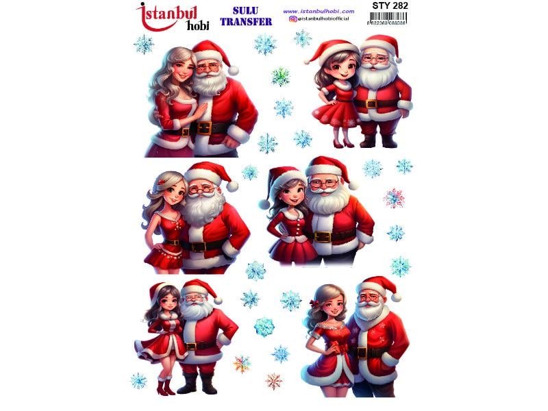 Yılbaşı Sulu Transfer Kağıdı 25x35cm STY-282