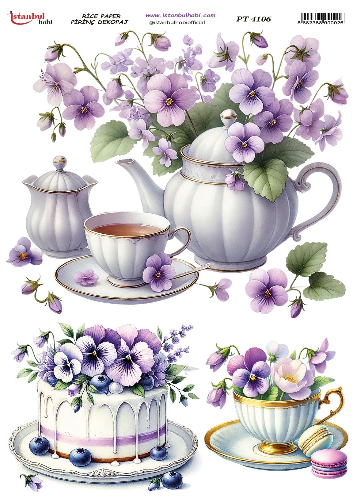 Pirinç Dekopaj Kağıdı 30x42cm PT-4106