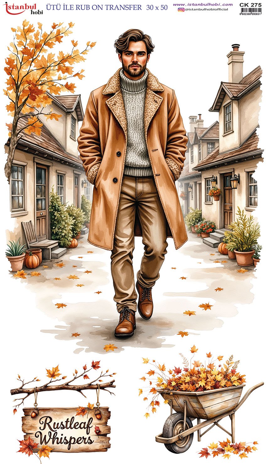 Ütü İle Rub On Transfer 30x50cm CK275