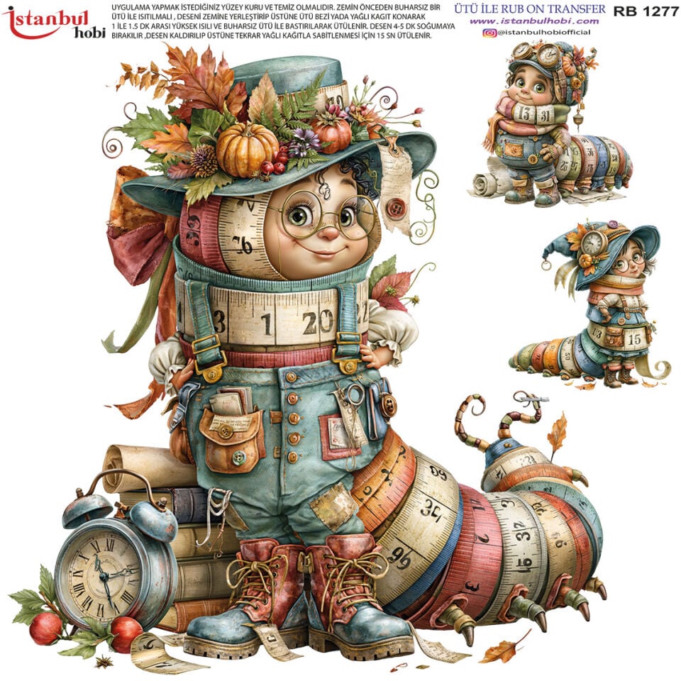 Ütü İle Rub On Transfer 30x30cm RB1277