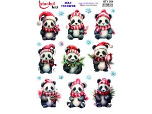 Yılbaşı Sulu Transfer Kağıdı 25x35cm STY-284