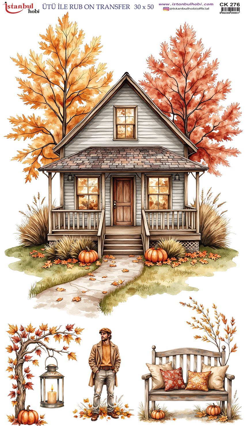 Ütü İle Rub On Transfer 30x50cm CK276