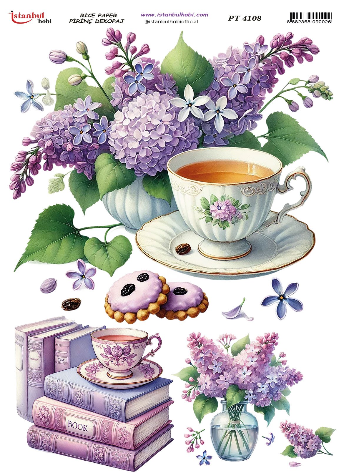 Pirinç Dekopaj Kağıdı 30x42cm PT-4108