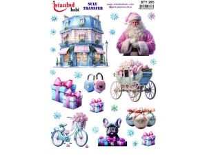 Yılbaşı Sulu Transfer Kağıdı 25x35cm STY-285