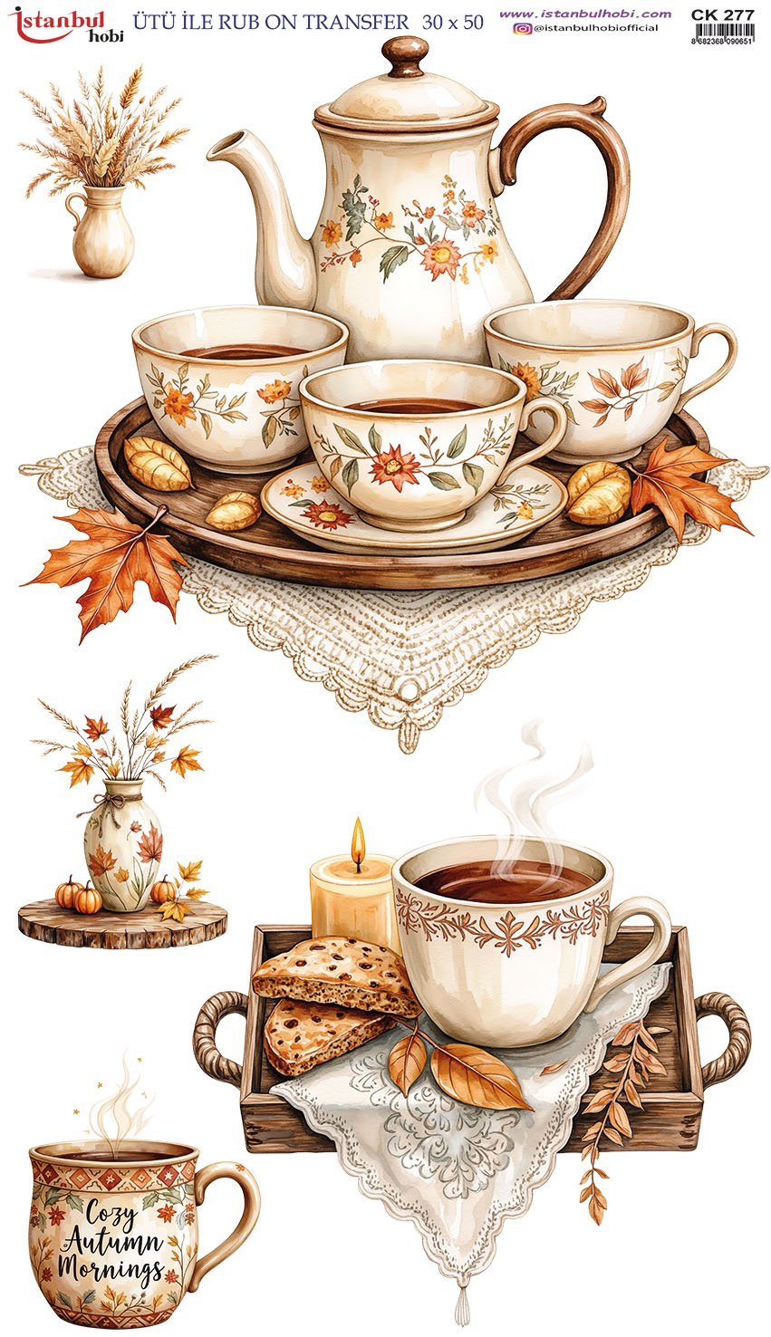 Ütü İle Rub On Transfer 30x50cm CK277