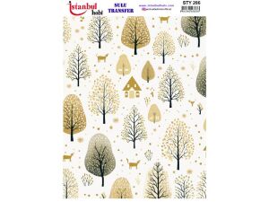 Yılbaşı Sulu Transfer Kağıdı 25x35cm STY-286