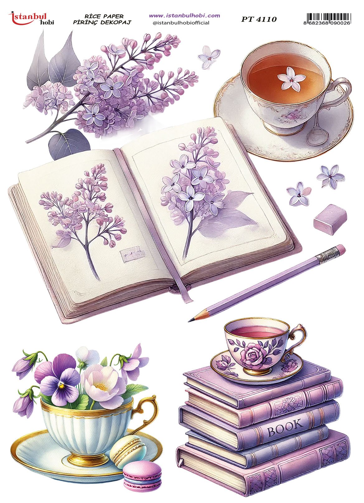 Pirinç Dekopaj Kağıdı 30x42cm PT-4110