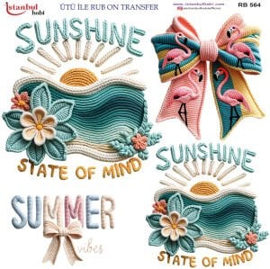 Ütü İle Rub On Transfer 30x30cm RB564