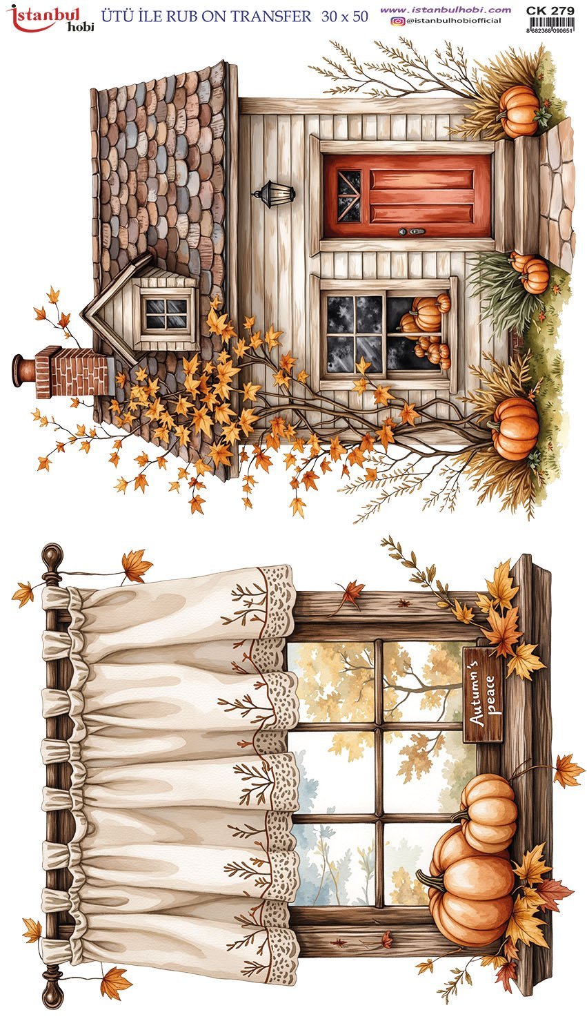 Ütü İle Rub On Transfer 30x50cm CK279