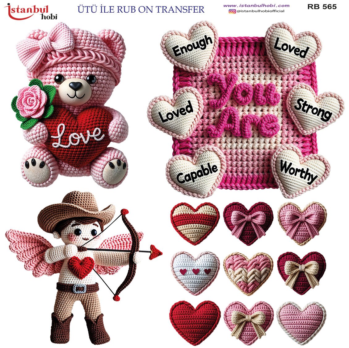 Ütü İle Rub On Transfer 30x30cm RB565