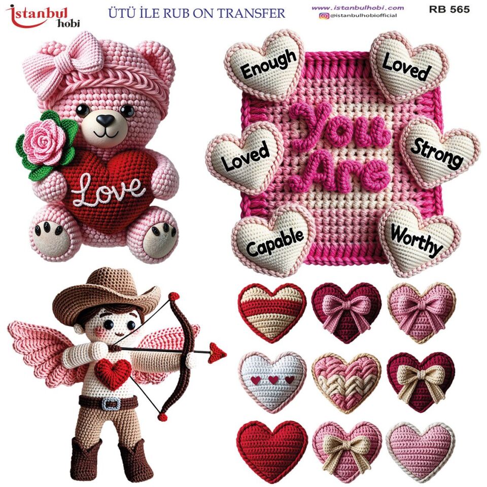Ütü İle Rub On Transfer 30x30cm RB565