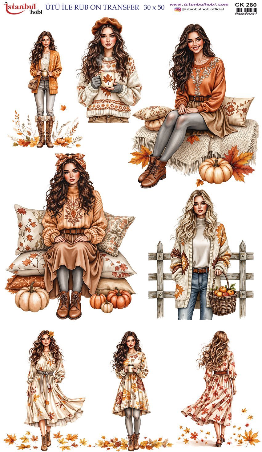 Ütü İle Rub On Transfer 30x50cm CK280