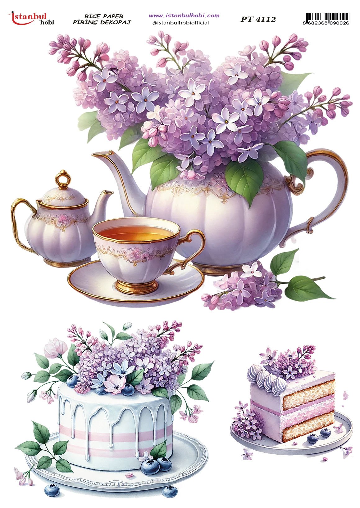 Pirinç Dekopaj Kağıdı 30x42cm PT-4112