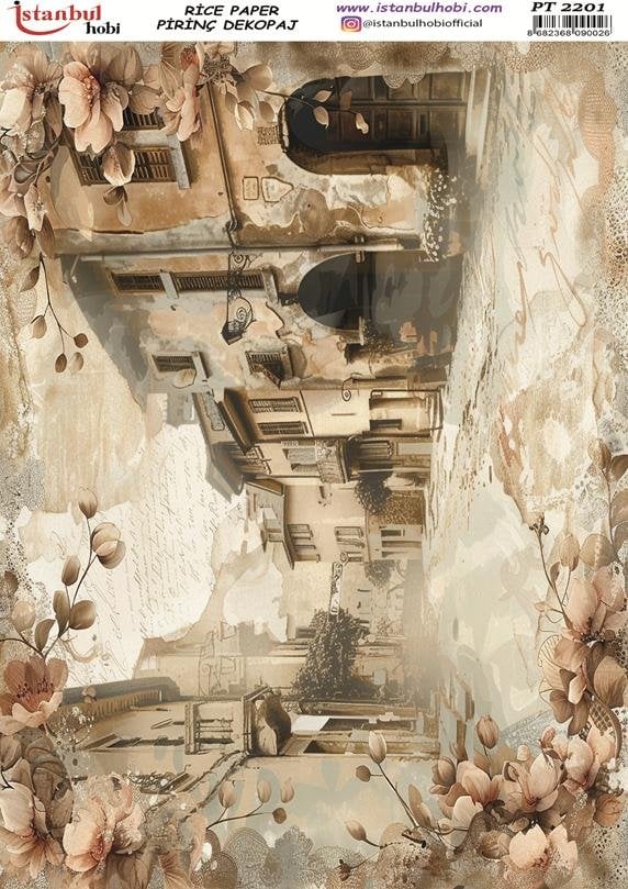 Pirinç Dekopaj Kağıdı 30x42cm PT-2201