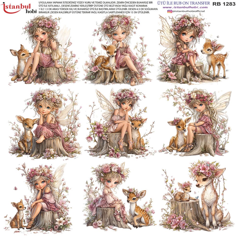 Ütü İle Rub On Transfer 30x30cm RB1283