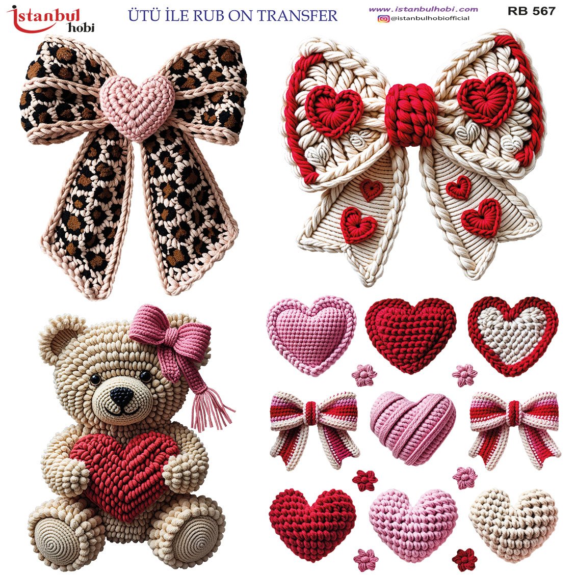 Ütü İle Rub On Transfer 30x30cm RB567