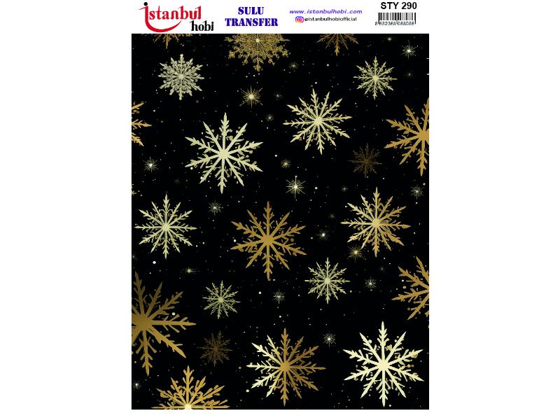 Yılbaşı Sulu Transfer Kağıdı 25x35cm STY-290