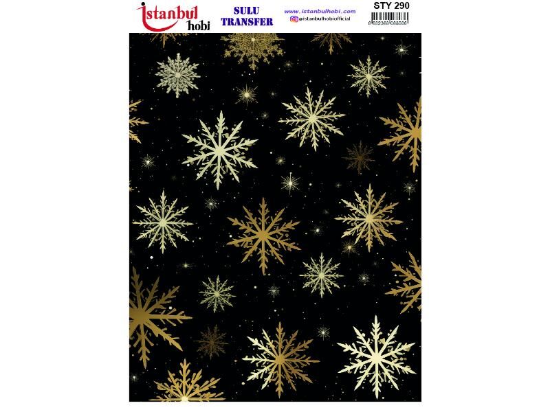 Yılbaşı Sulu Transfer Kağıdı 25x35cm STY-290