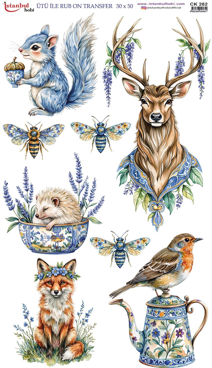 Ütü İle Rub On Transfer 30x50cm CK282