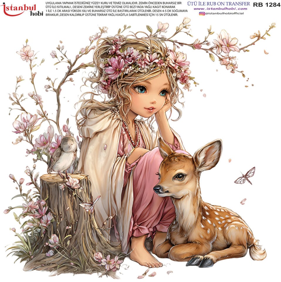Ütü İle Rub On Transfer 30x30cm RB1284