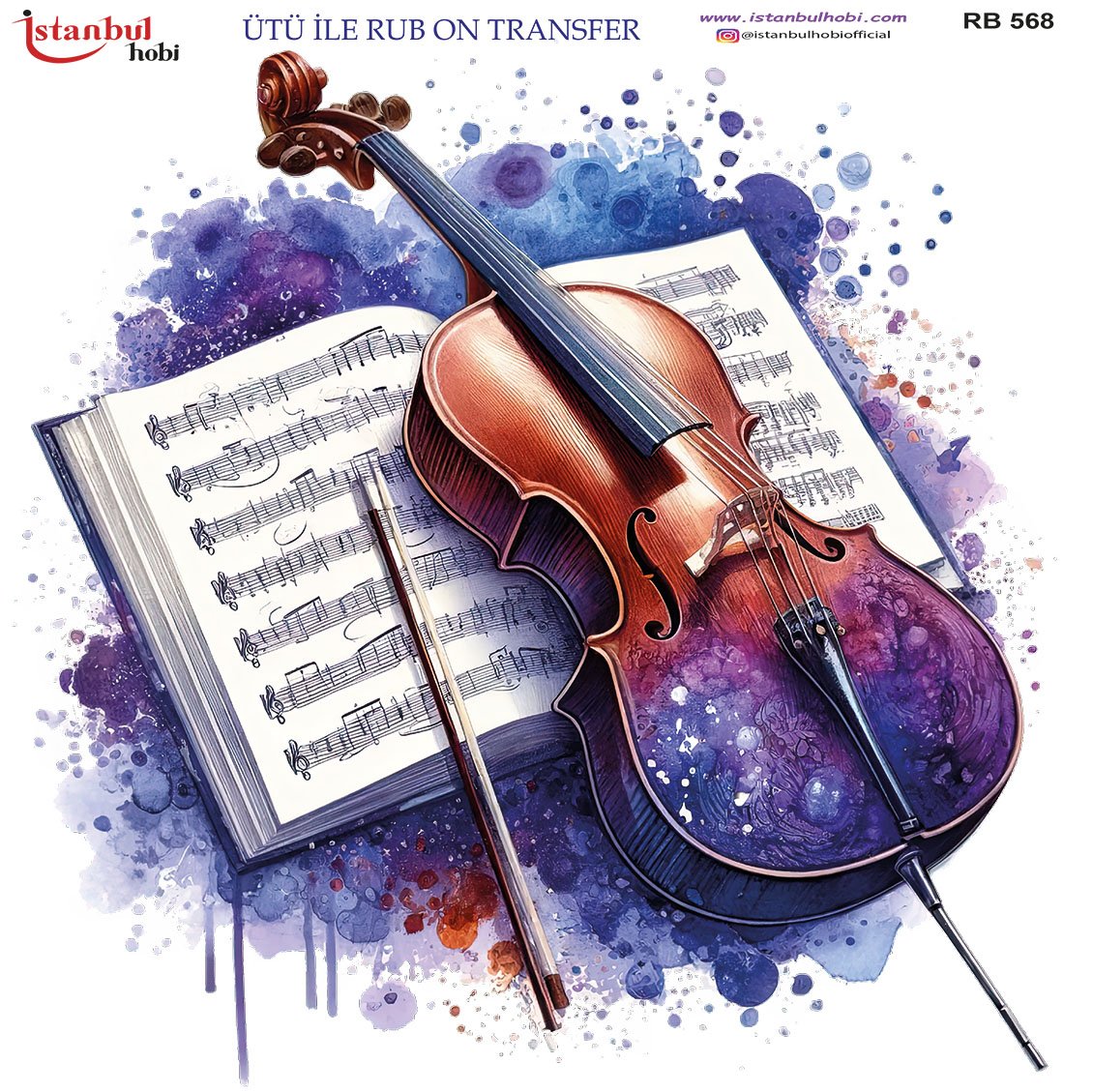 Ütü İle Rub On Transfer 30x30cm RB568