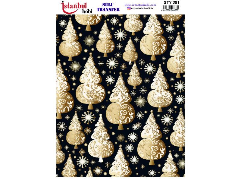 Yılbaşı Sulu Transfer Kağıdı 25x35cm STY-291