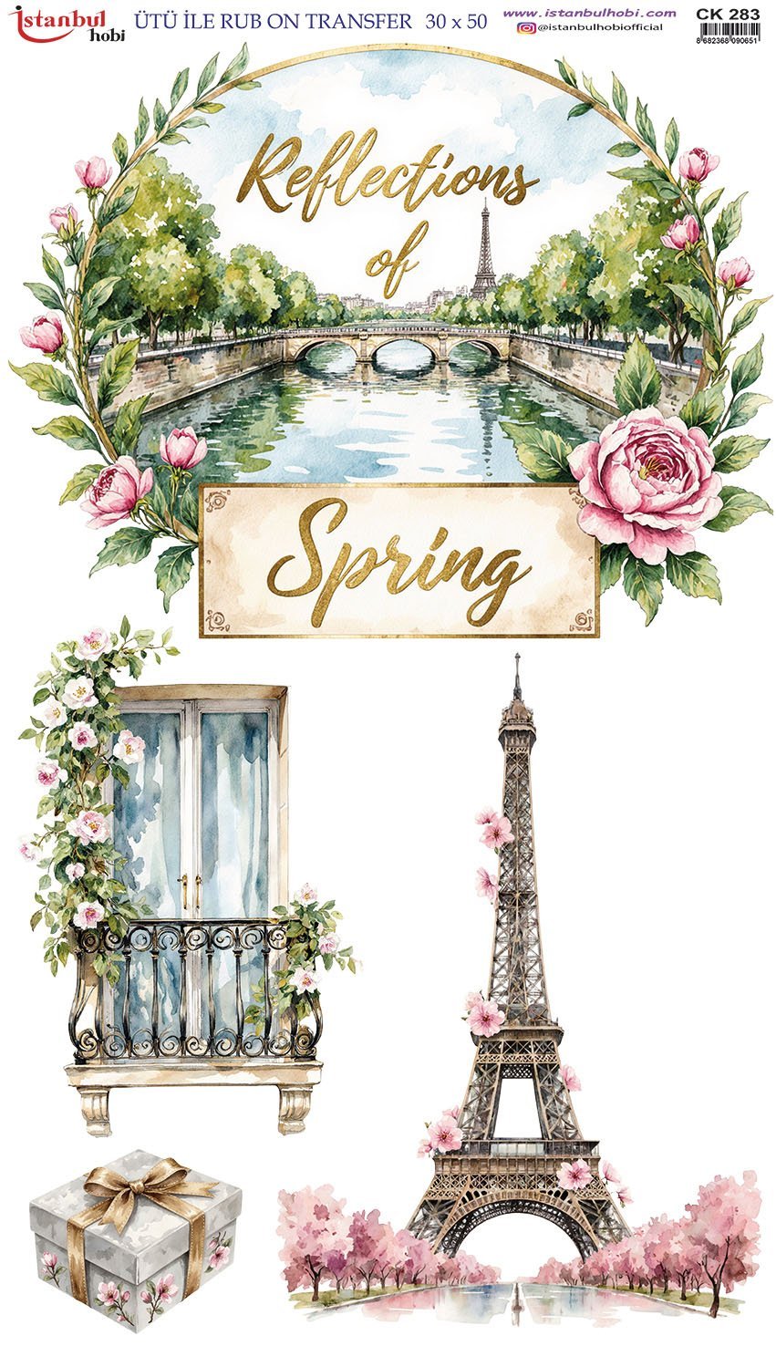 Ütü İle Rub On Transfer 30x50cm CK283