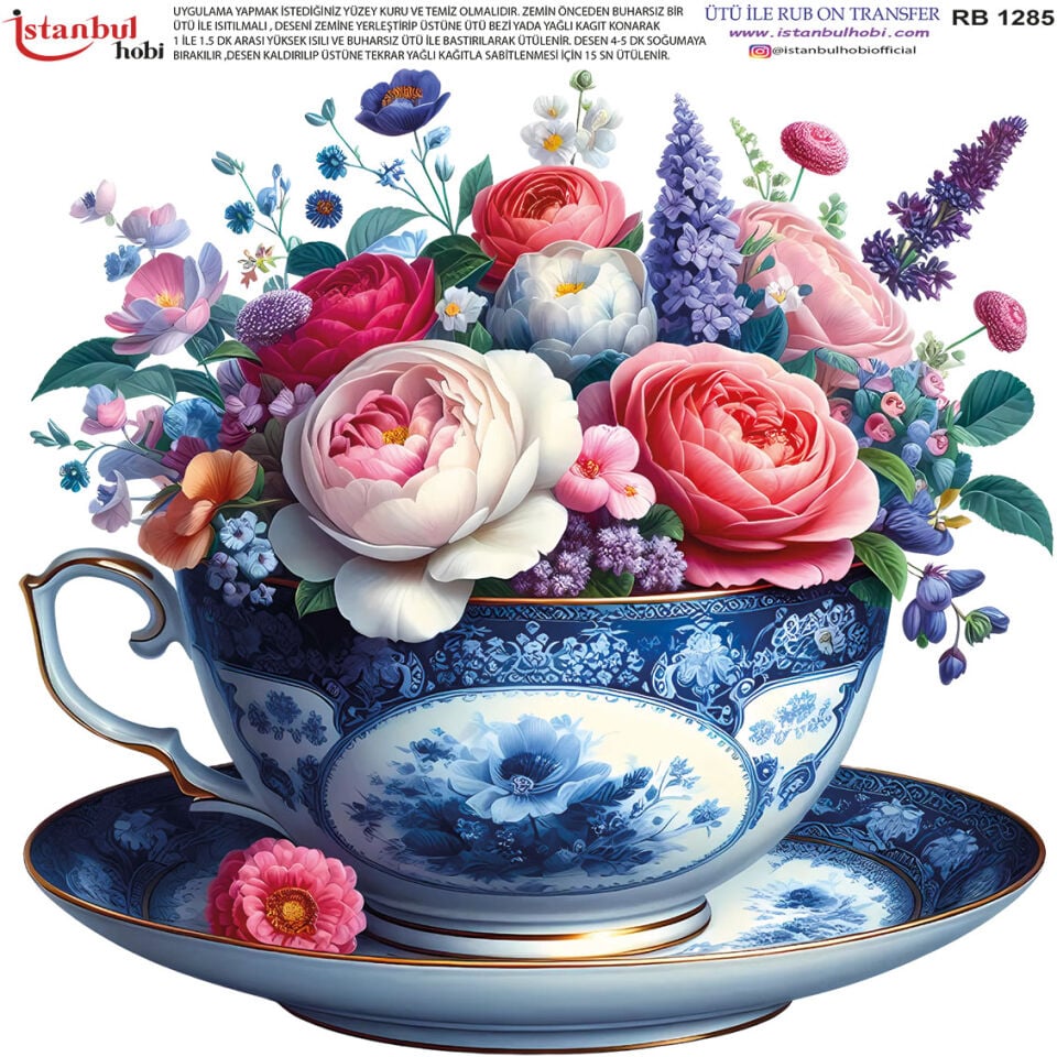 Ütü İle Rub On Transfer 30x30cm RB1285