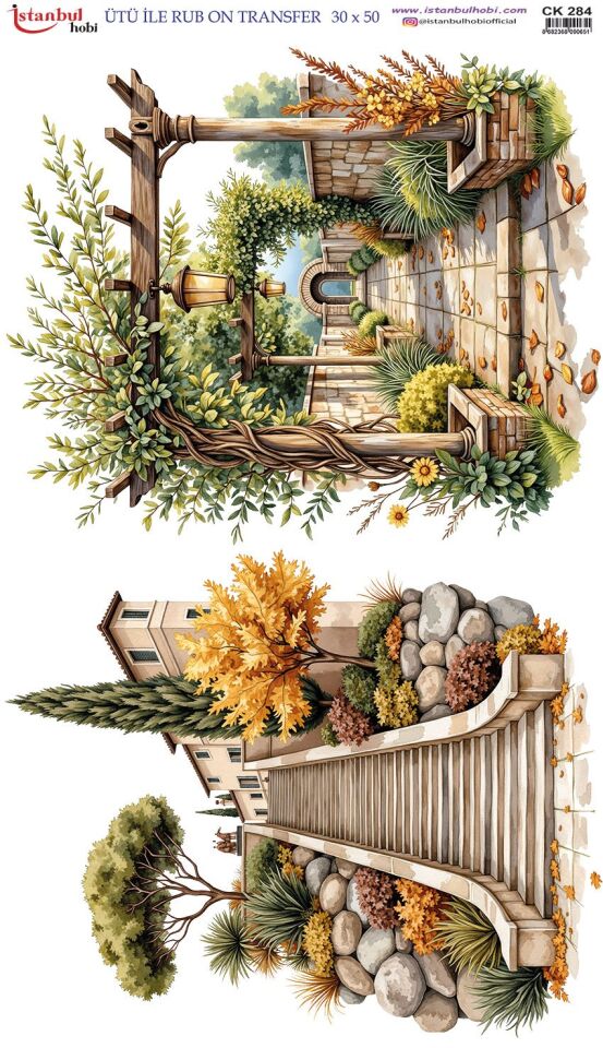 Ütü İle Rub On Transfer 30x50cm CK284