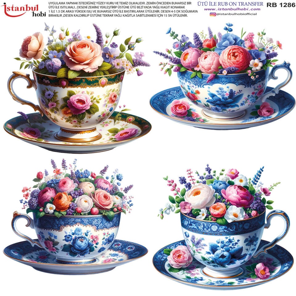 Ütü İle Rub On Transfer 30x30cm RB1286