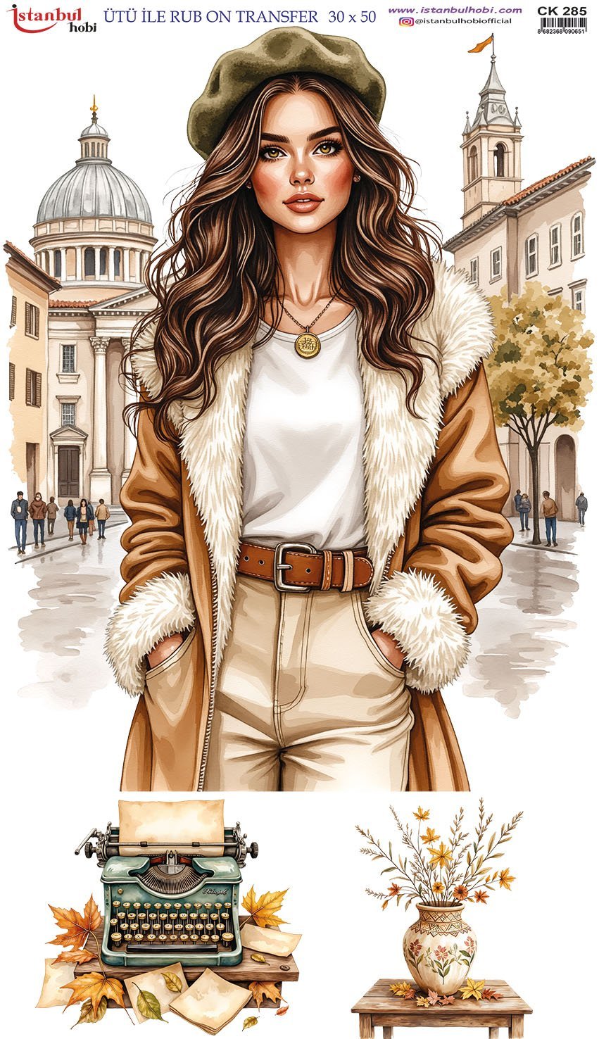 Ütü İle Rub On Transfer 30x50cm CK285