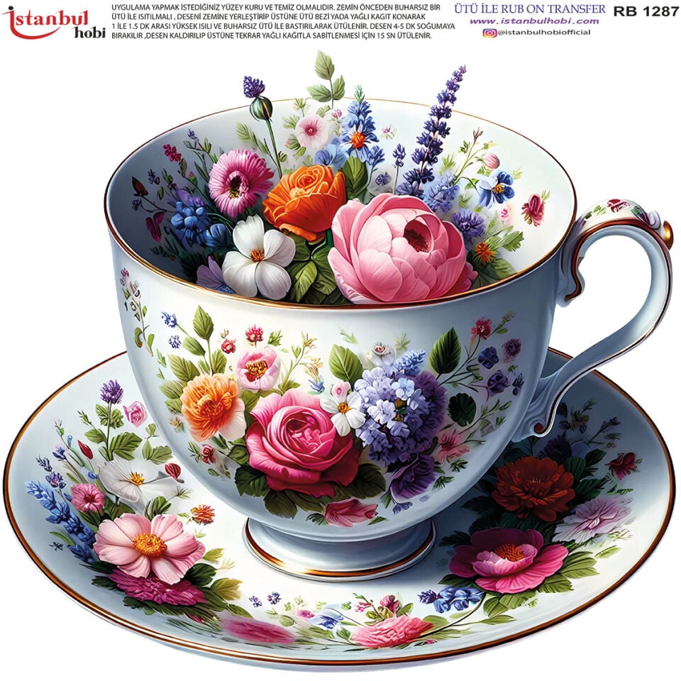 Ütü İle Rub On Transfer 30x30cm RB1287