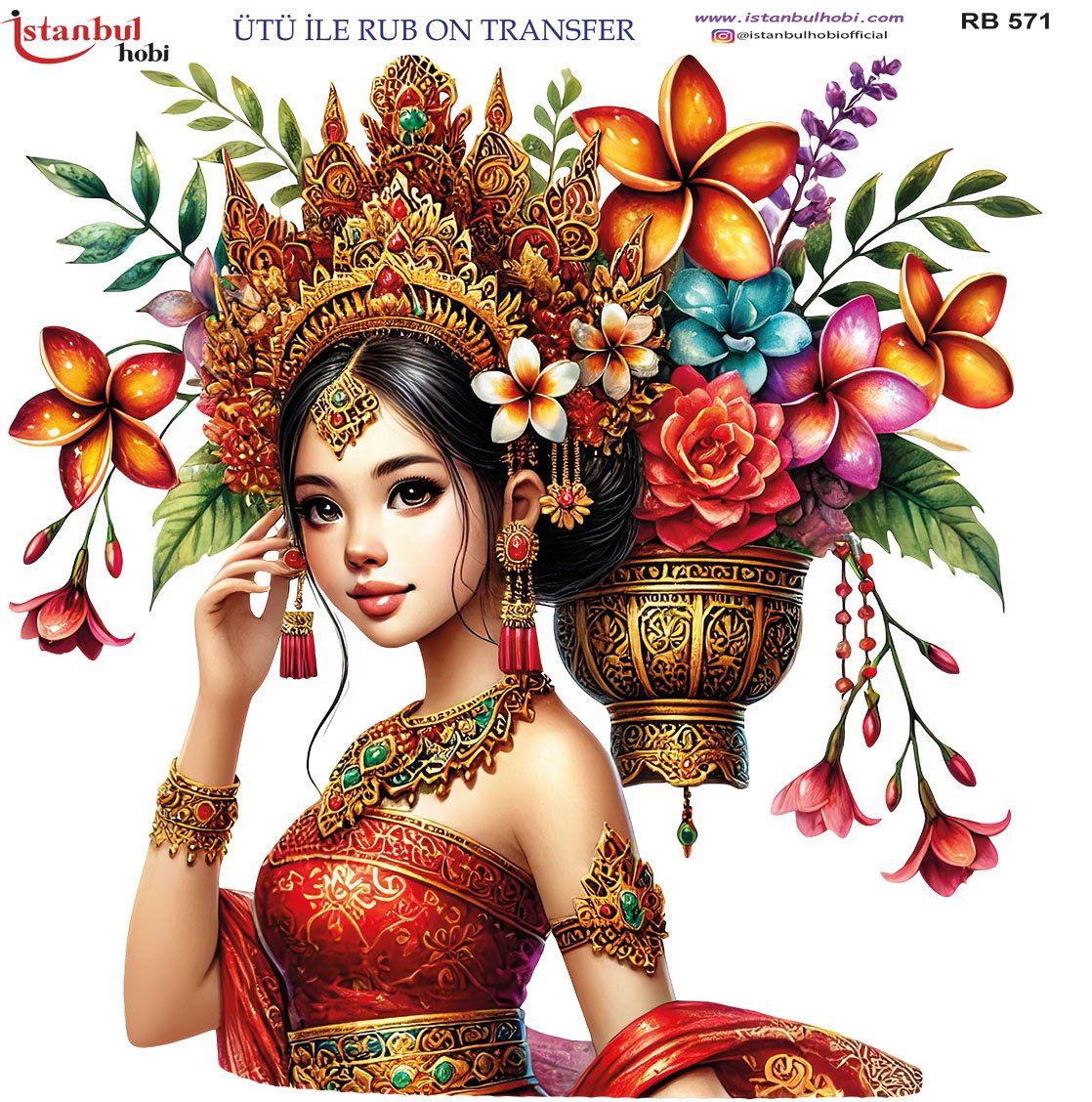 Ütü İle Rub On Transfer 30x30cm RB571