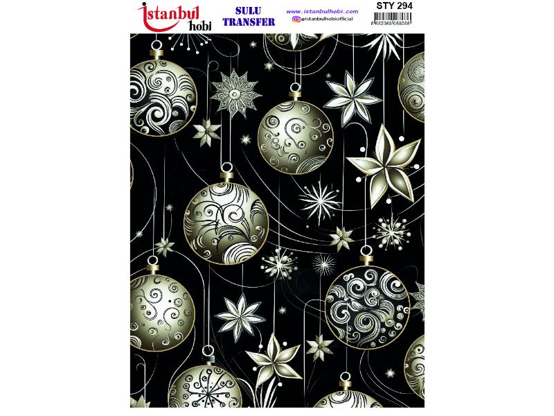 Yılbaşı Sulu Transfer Kağıdı 25x35cm STY-294