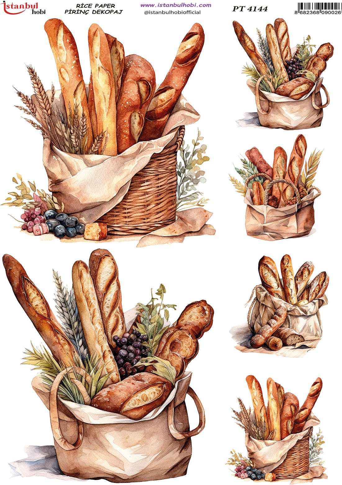 Pirinç Dekopaj Kağıdı 30x42cm PT-4144