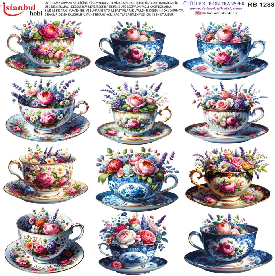 Ütü İle Rub On Transfer 30x30cm RB1288