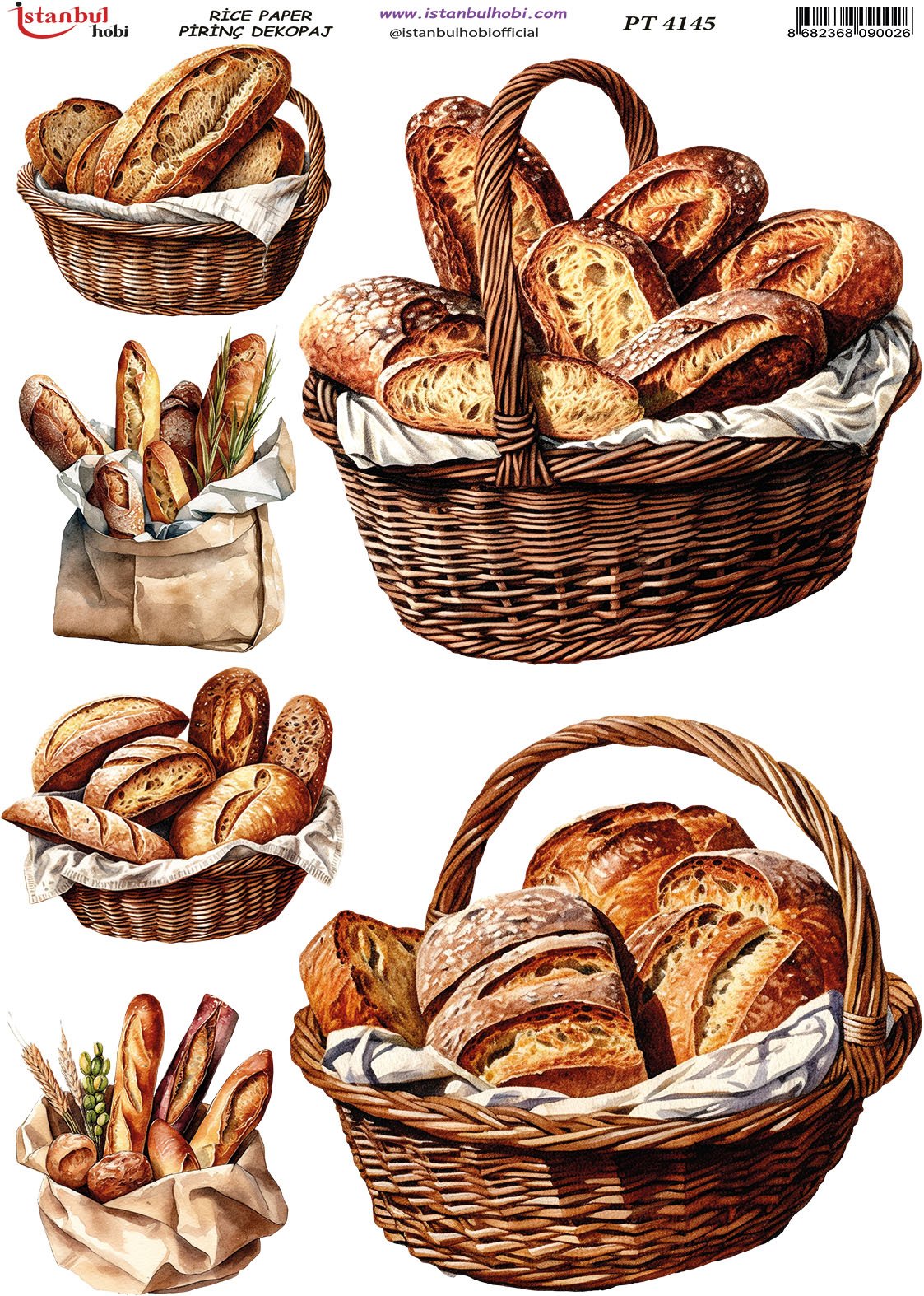 Pirinç Dekopaj Kağıdı 30x42cm PT-4145