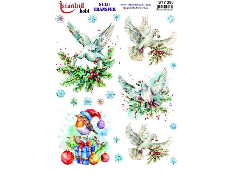 Yılbaşı Sulu Transfer Kağıdı 25x35cm STY-296