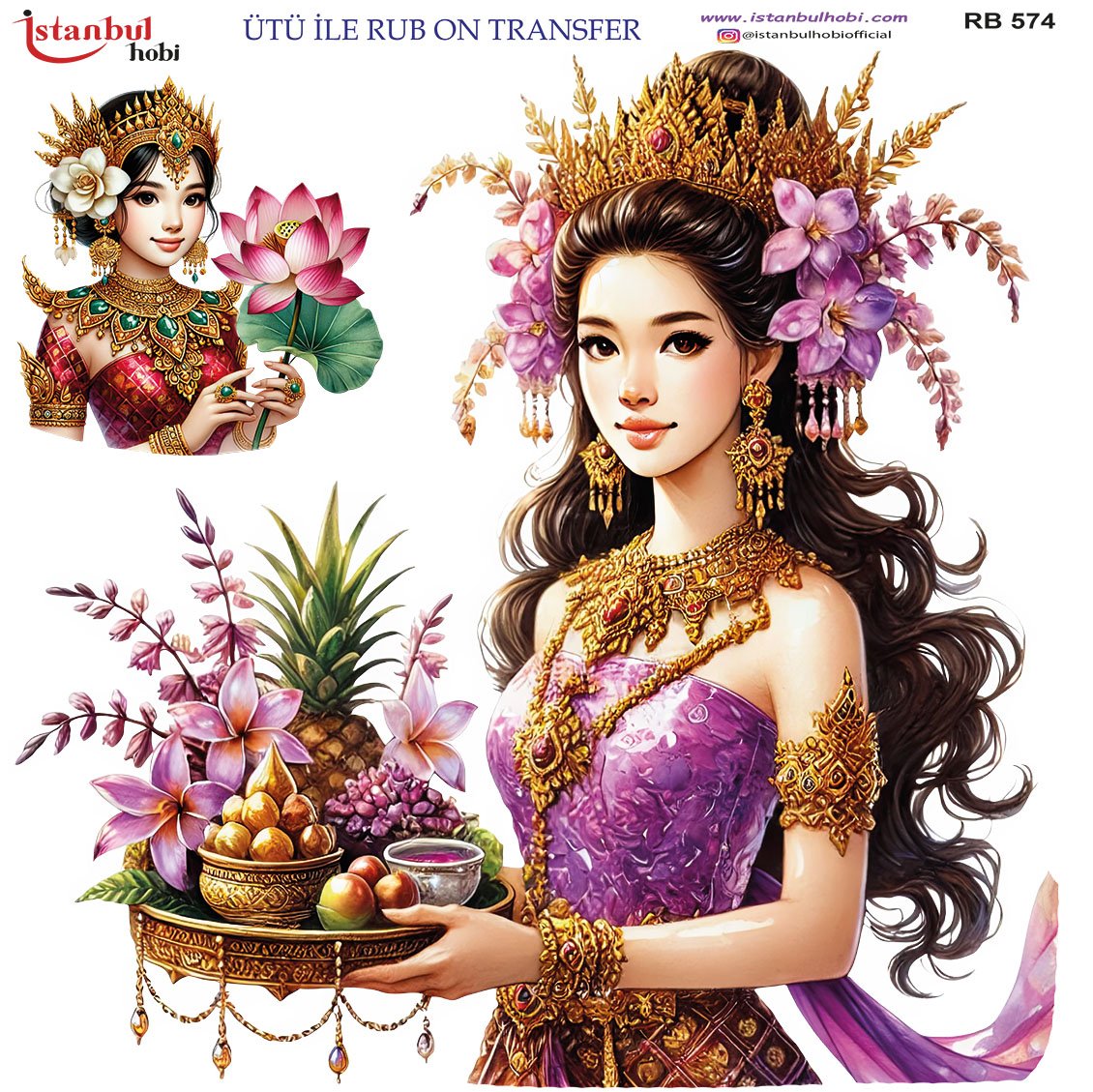 Ütü İle Rub On Transfer 30x30cm RB574