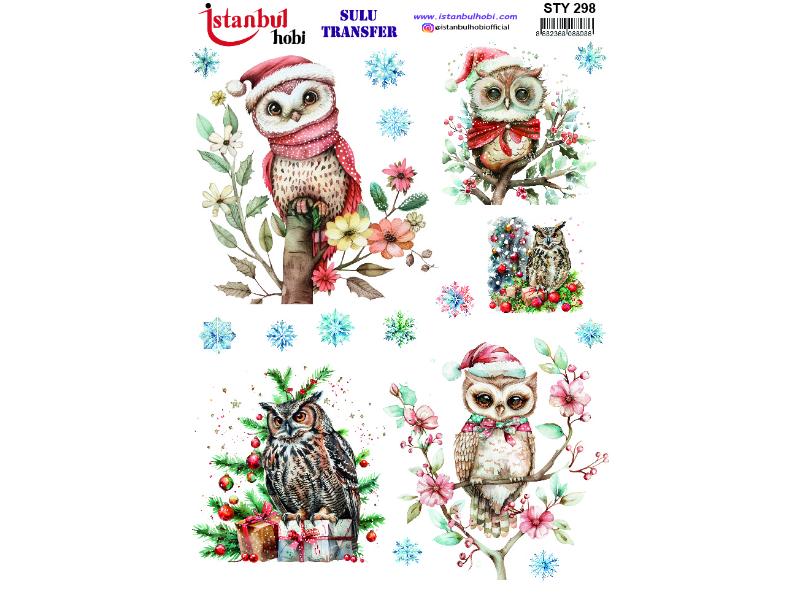 Yılbaşı Sulu Transfer Kağıdı 25x35cm STY-298