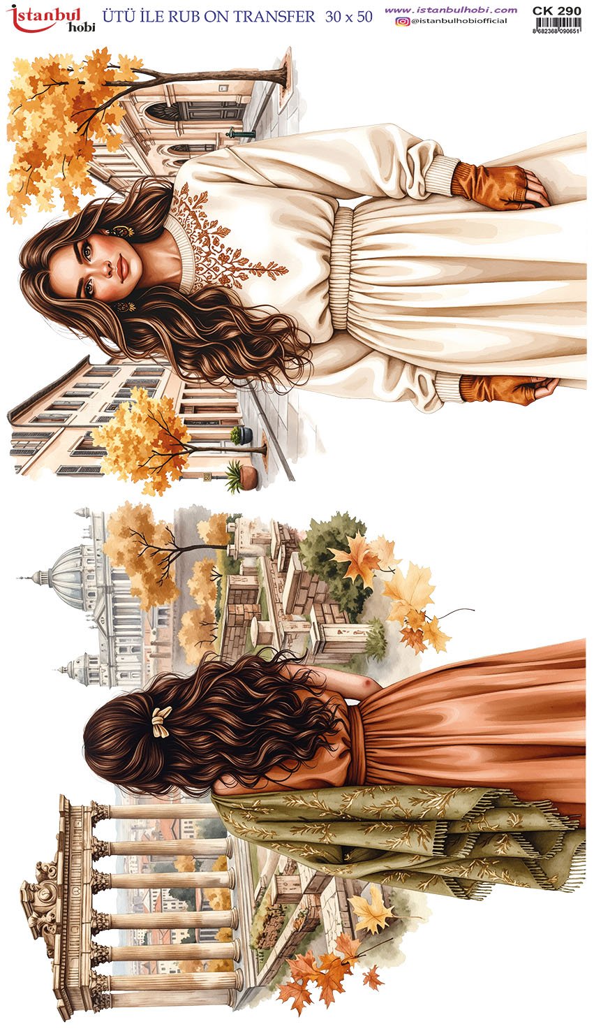 Ütü İle Rub On Transfer 30x50cm CK290