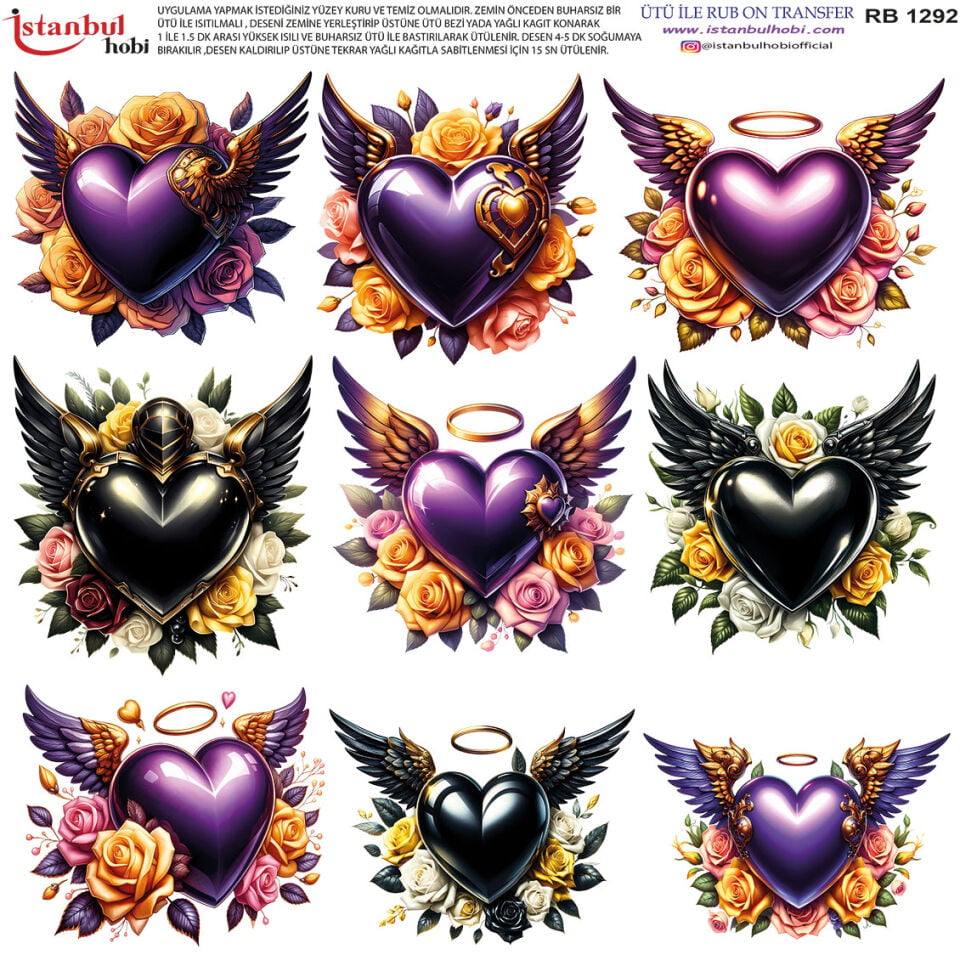Ütü İle Rub On Transfer 30x30cm RB1292