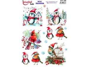 Yılbaşı Sulu Transfer Kağıdı 25x35cm STY-299