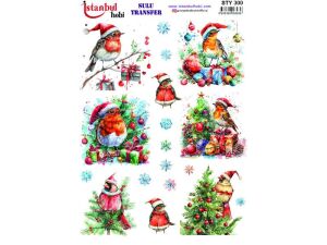 Yılbaşı Sulu Transfer Kağıdı 25x35cm STY-300