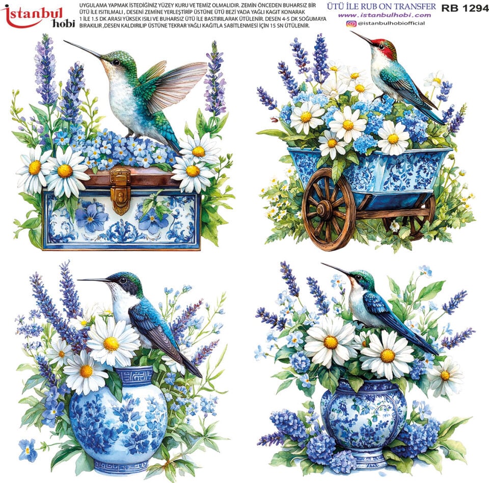 Ütü İle Rub On Transfer 30x30cm RB1294