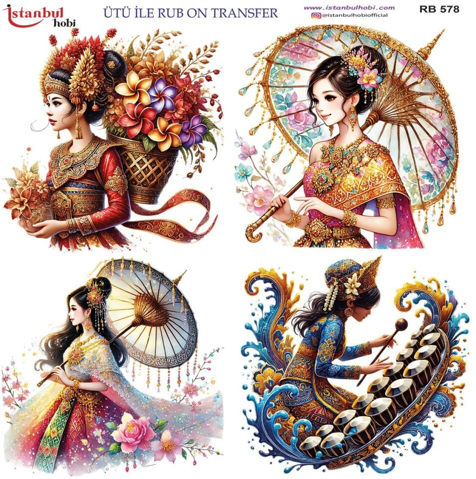 Ütü İle Rub On Transfer 30x30cm RB578