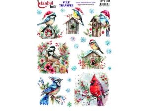 Yılbaşı Sulu Transfer Kağıdı 25x35cm STY-301