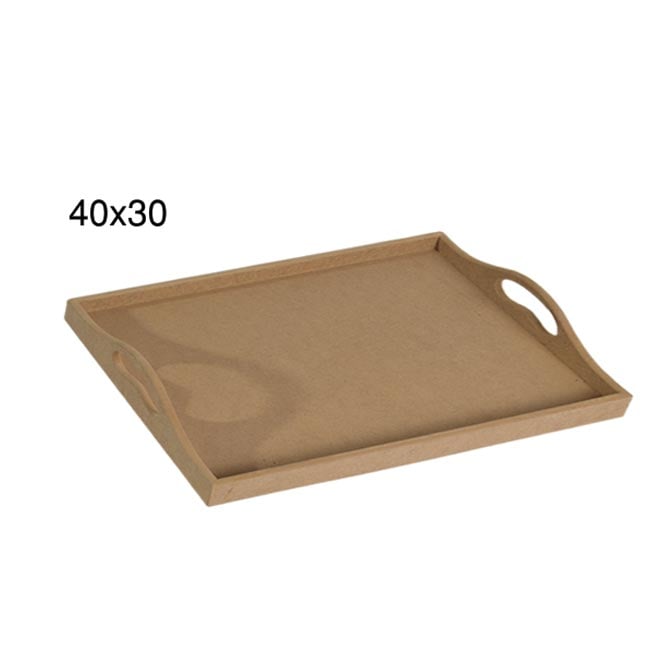 Ahşap Düz Tepsi 40x30cm T683