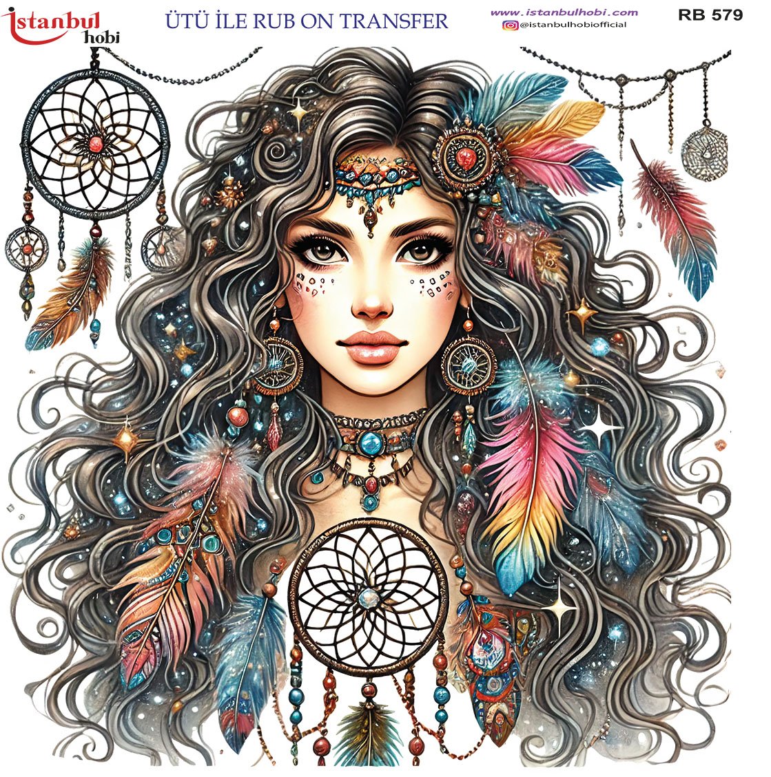 Ütü İle Rub On Transfer 30x30cm RB579